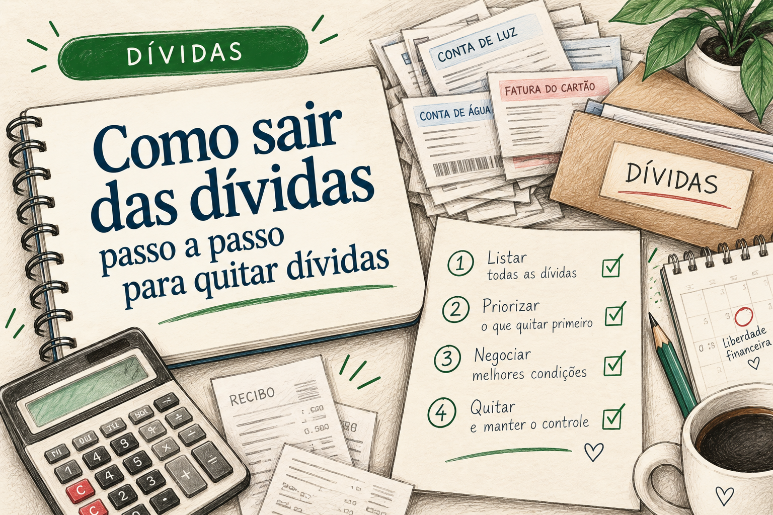 Como sair das dívidas: passo a passo para quitar dívidas