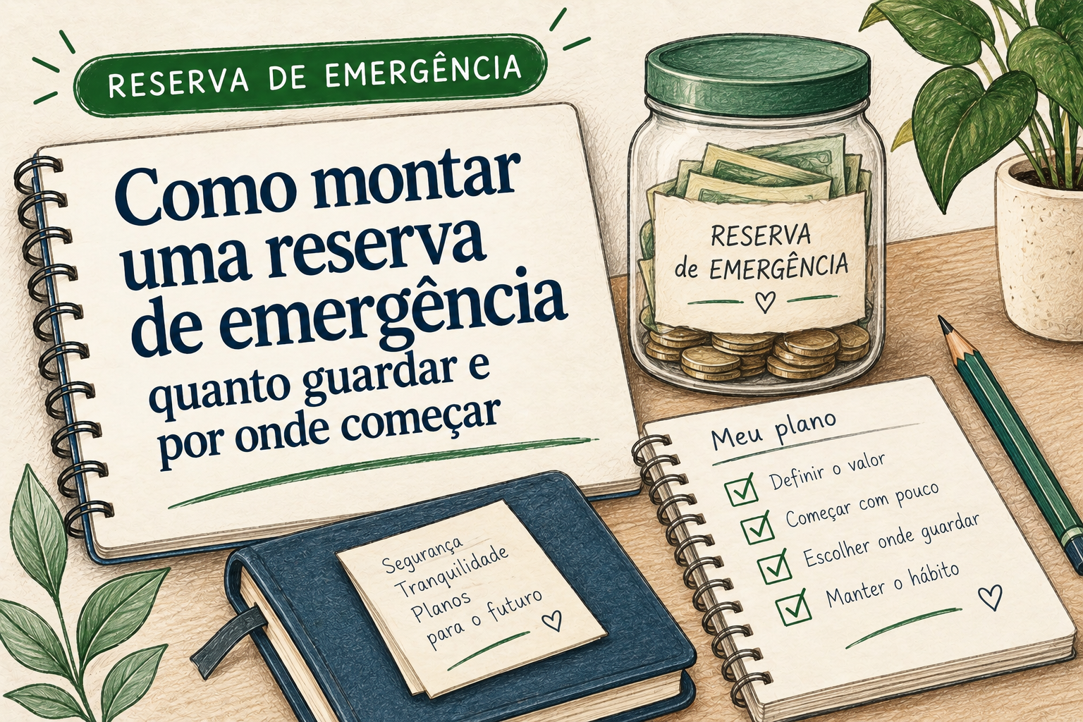 Como montar uma reserva de emergência: quanto guardar e por onde começar