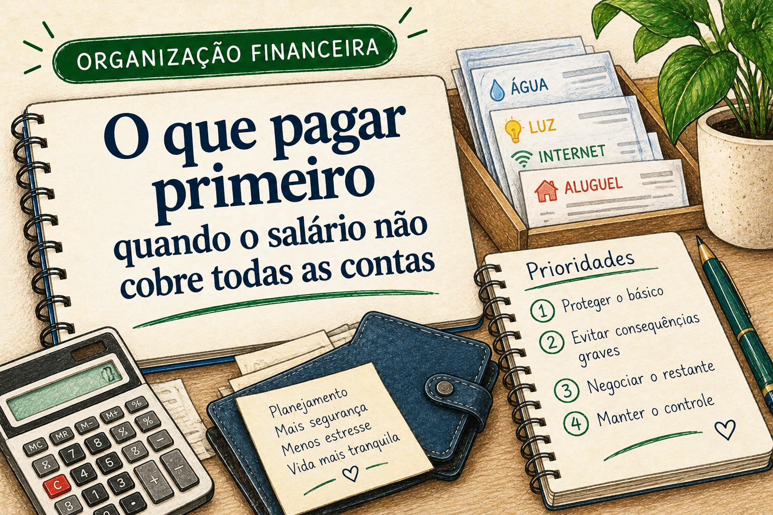 O que pagar primeiro quando o salário não cobre todas as contas
