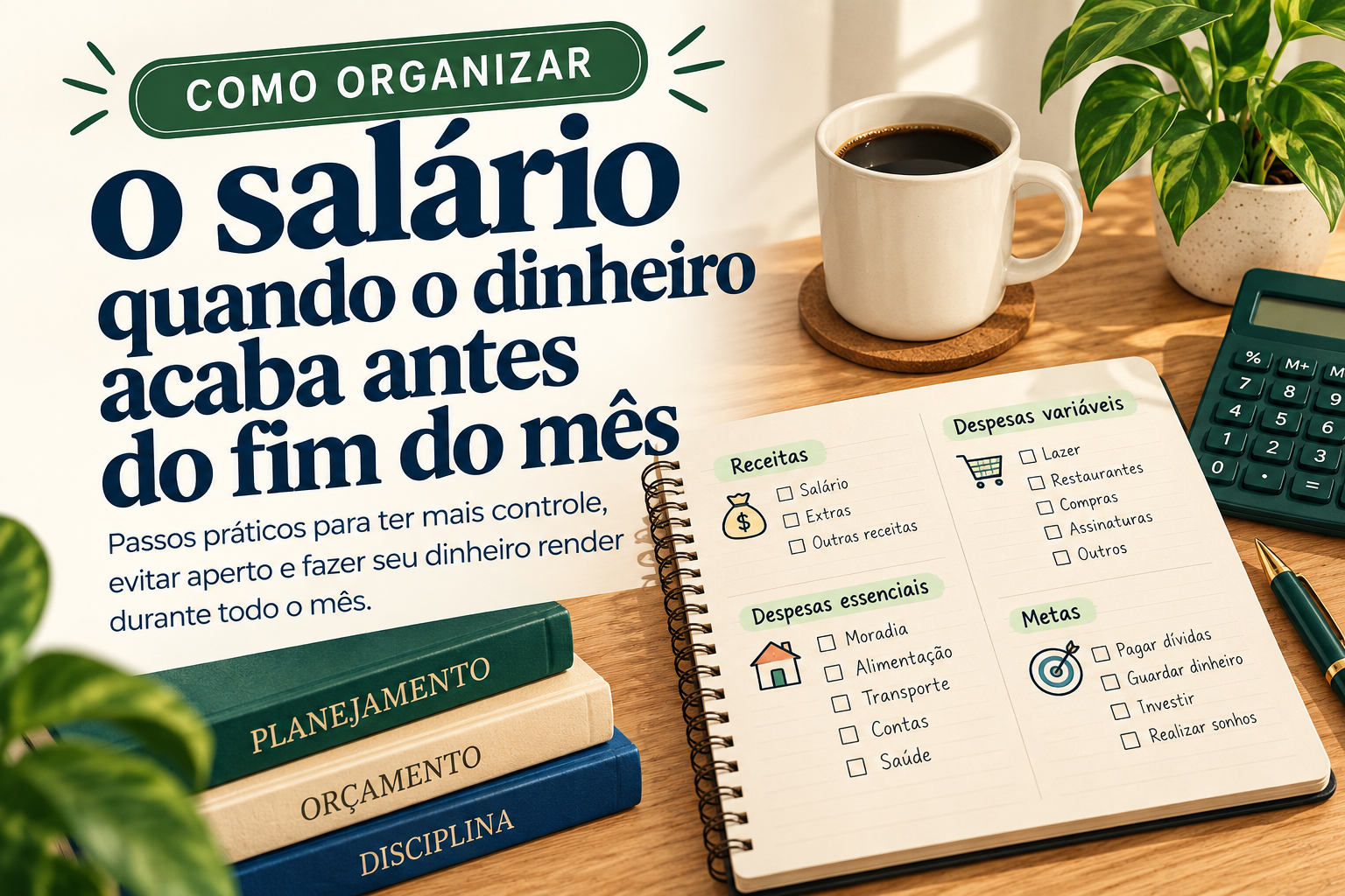 Como organizar o salário quando o dinheiro acaba antes do fim do mês