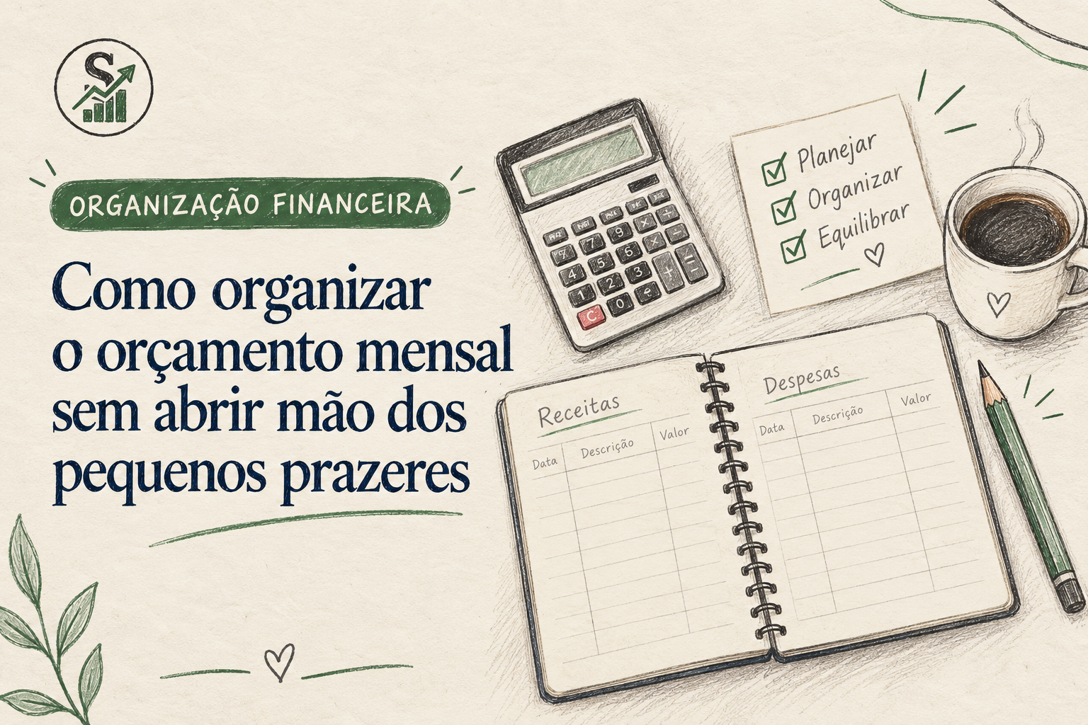 Como organizar o orçamento mensal sem abrir mão dos pequenos prazeres